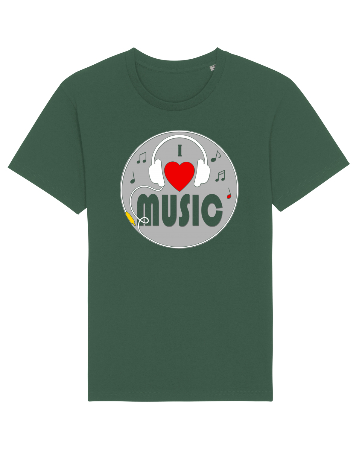 Tricou mânecă scurtă Unisex Rocker Bottle Green