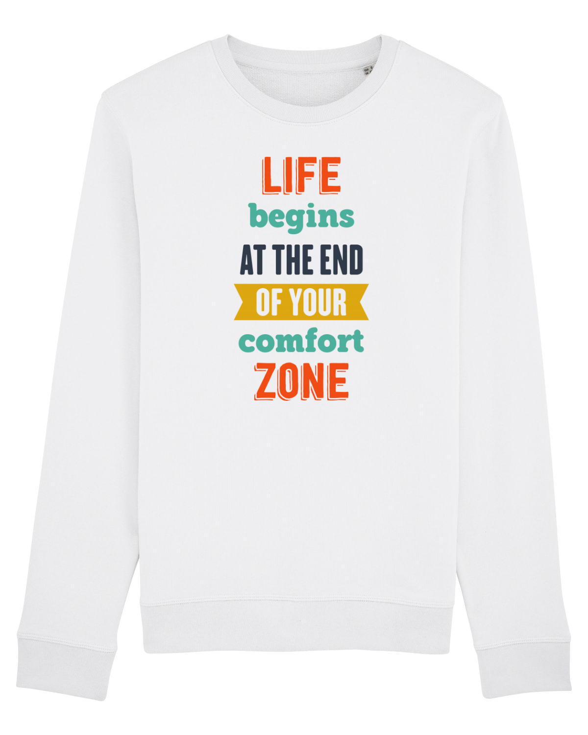 Bluză mânecă lungă Unisex Rise White