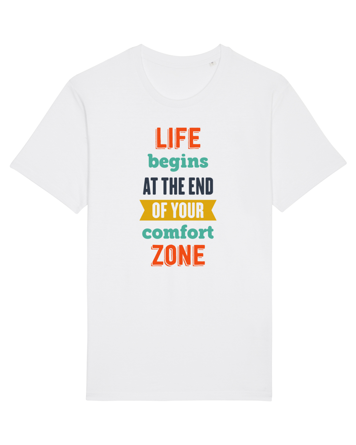 Tricou mânecă scurtă Unisex Rocker White