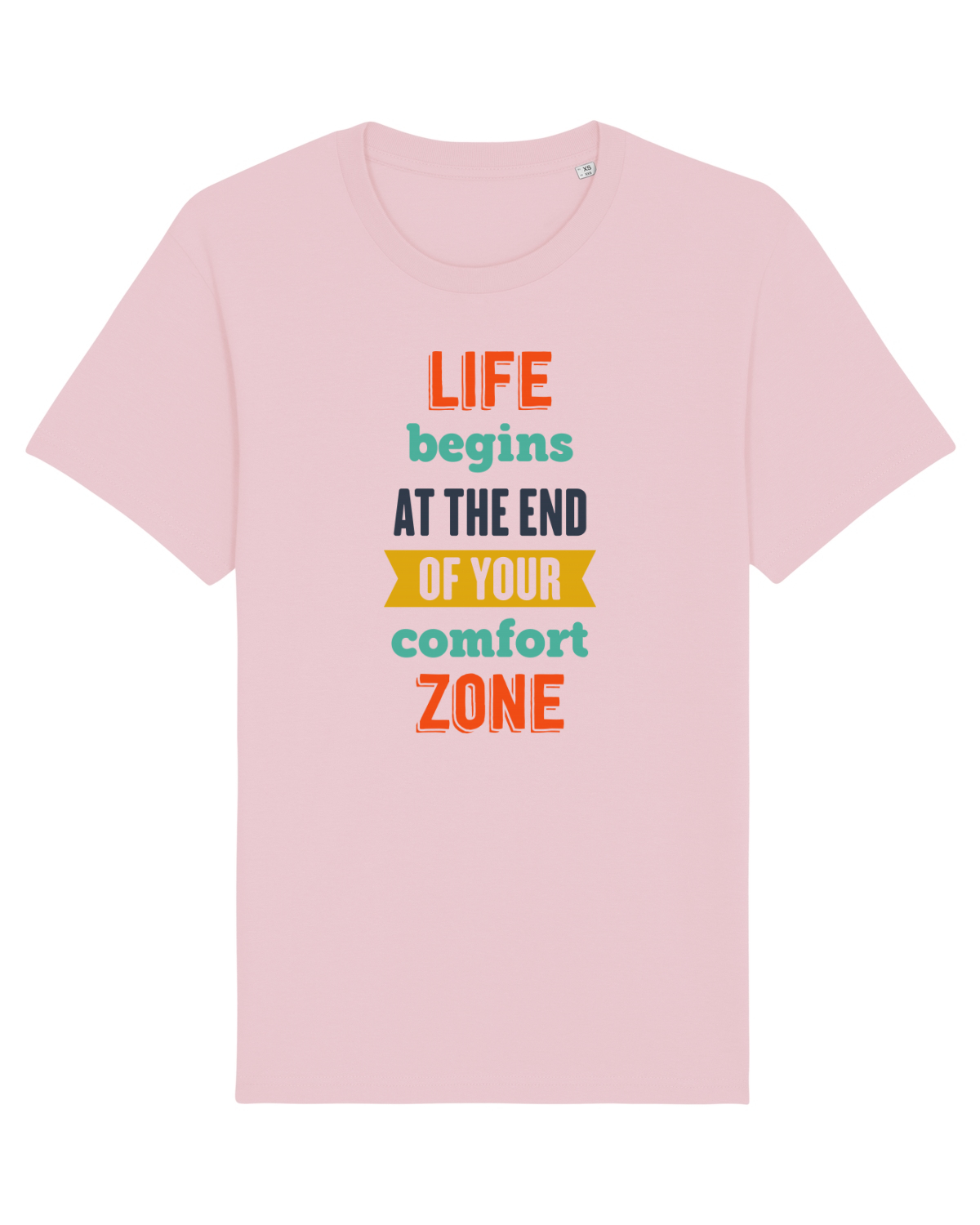 Tricou mânecă scurtă Unisex Rocker Cotton Pink