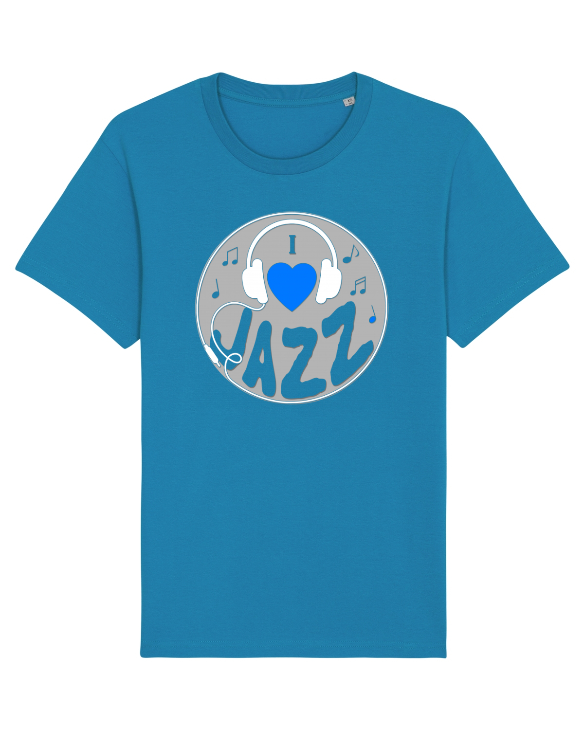 Tricou mânecă scurtă Unisex Rocker Azur