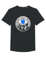 I love jazz Tricou mânecă scurtă guler larg Bărbat Skater