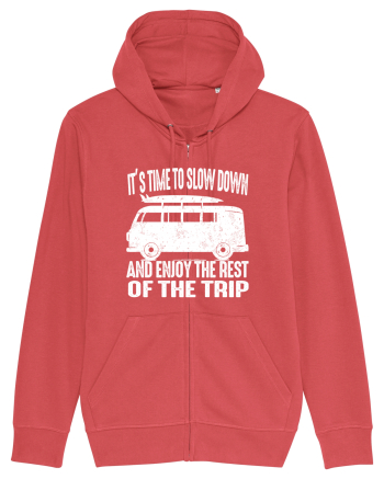 It’s time to slow down and enjoy the rest of  the trip CAMPER Carmine Red