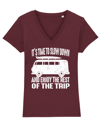 It’s time to slow down and enjoy the rest of  the trip CAMPER Burgundy