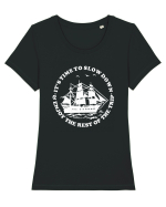 It’s time to slow down and enjoy the rest of  the trip SAILING BOAT Tricou mânecă scurtă guler larg fitted Damă Expresser
