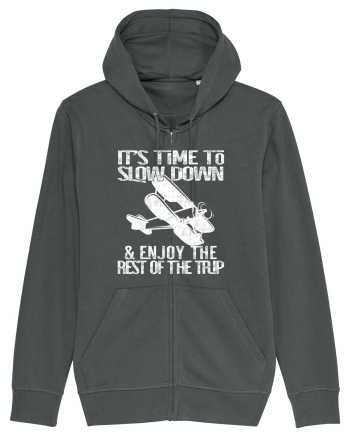 It’s time to slow down and enjoy the rest of  the trip VINTAGE PLANE Anthracite