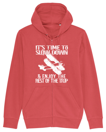 It’s time to slow down and enjoy the rest of  the trip VINTAGE PLANE Carmine Red