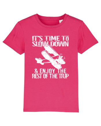It’s time to slow down and enjoy the rest of  the trip VINTAGE PLANE Raspberry