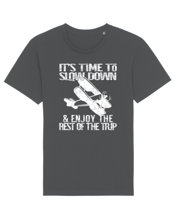 It’s time to slow down and enjoy the rest of  the trip VINTAGE PLANE Anthracite
