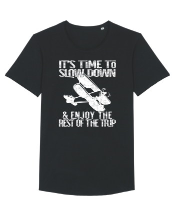 It’s time to slow down and enjoy the rest of  the trip VINTAGE PLANE Black
