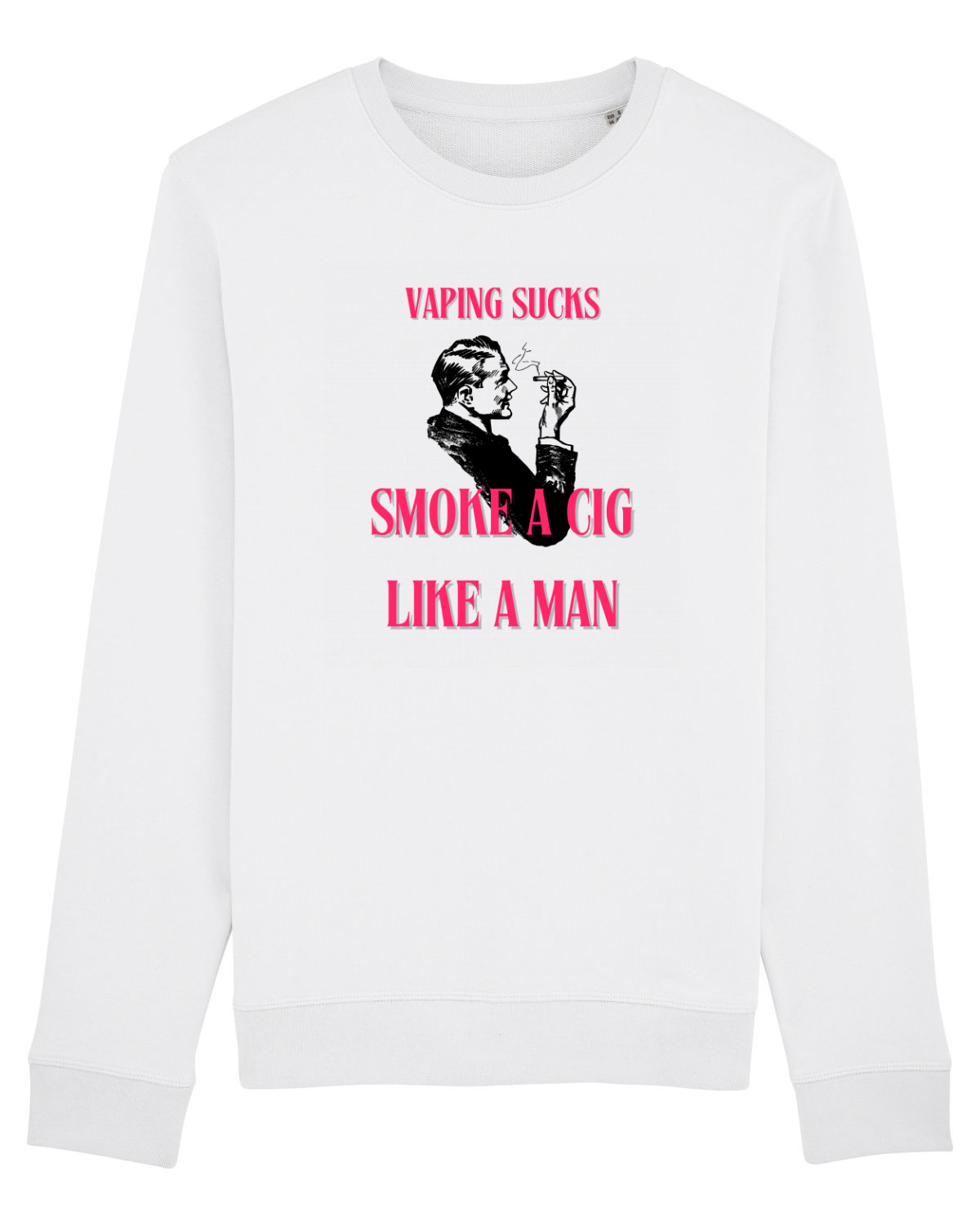 Bluză mânecă lungă Unisex Rise White