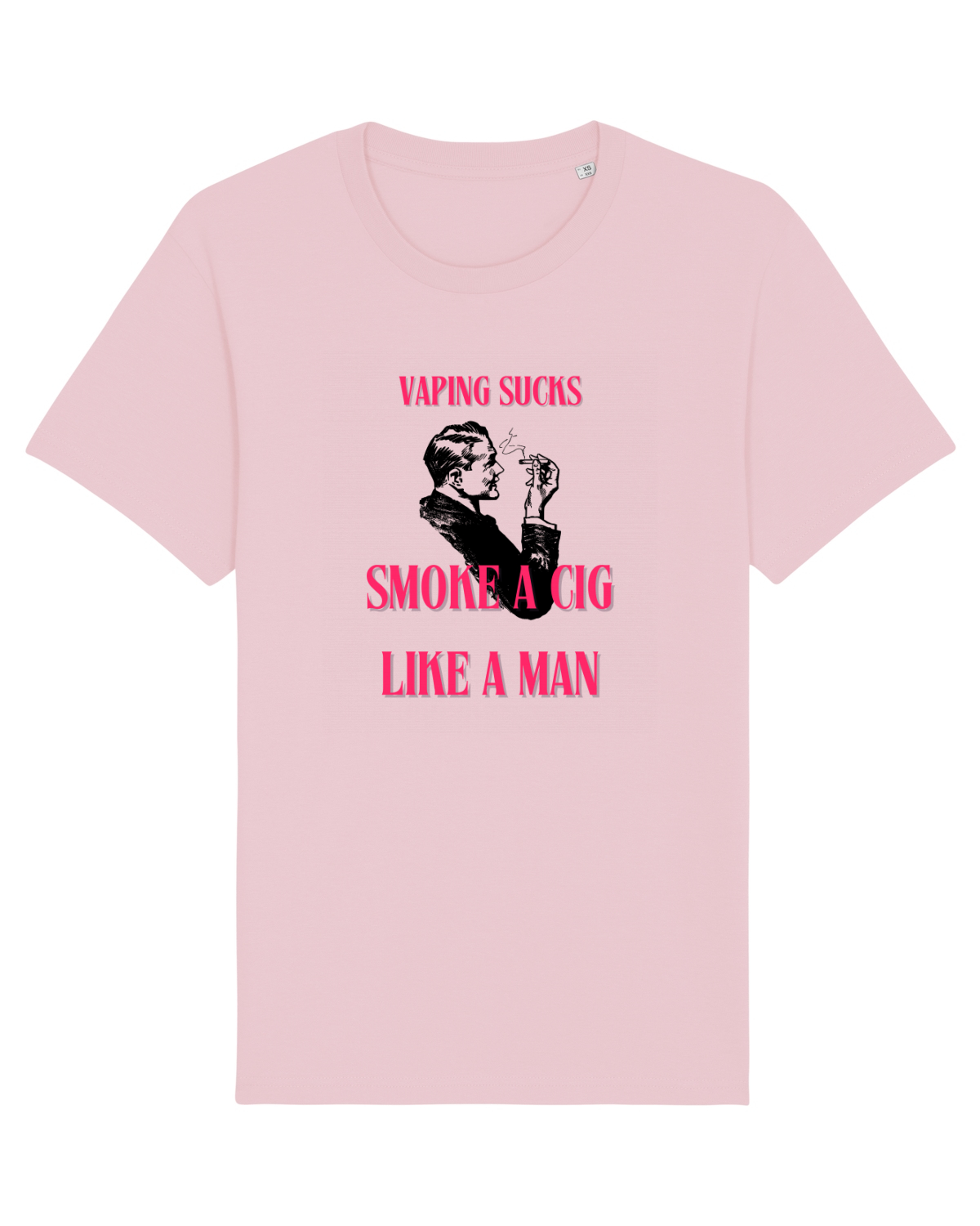 Tricou mânecă scurtă Unisex Rocker Cotton Pink