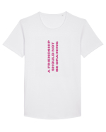 A FRIENDSHIP SHOULD NOT BE DRAINING Tricou mânecă scurtă guler larg Bărbat Skater