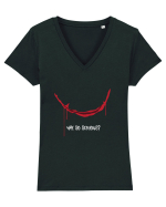 Why so serious? Tricou mânecă scurtă guler V Damă Evoker
