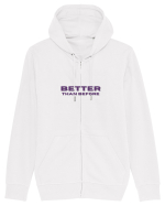 BETTER THAN BEFORE Hanorac cu fermoar Unisex Connector