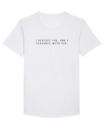 I RESPECT YOU, AND I DISAGREE WITH YOU Tricou mânecă scurtă guler larg Bărbat Skater