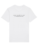 your worth is not a negotiation Tricou mânecă scurtă Unisex Rocker