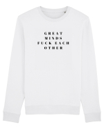 great minds fuck each other Bluză mânecă lungă Unisex Rise