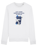 let your dreams take flights Bluză mânecă lungă Unisex Rise