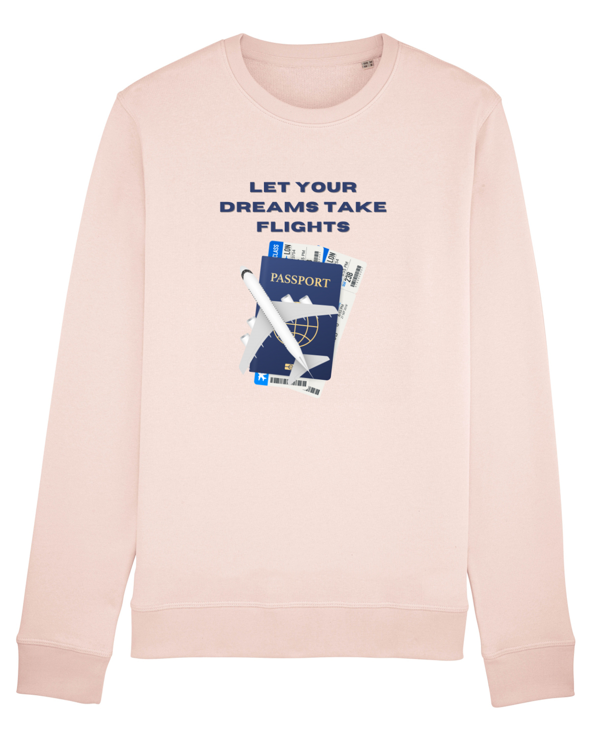 Bluză mânecă lungă Unisex Rise Candy Pink