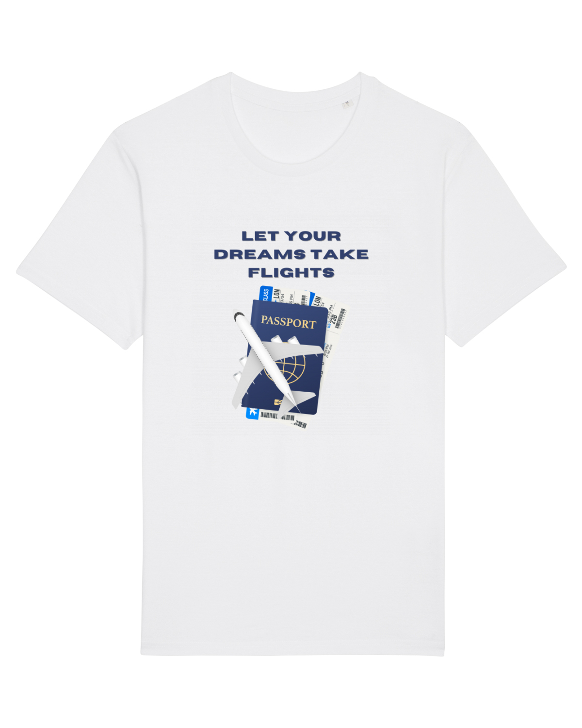 Tricou mânecă scurtă Unisex Rocker White