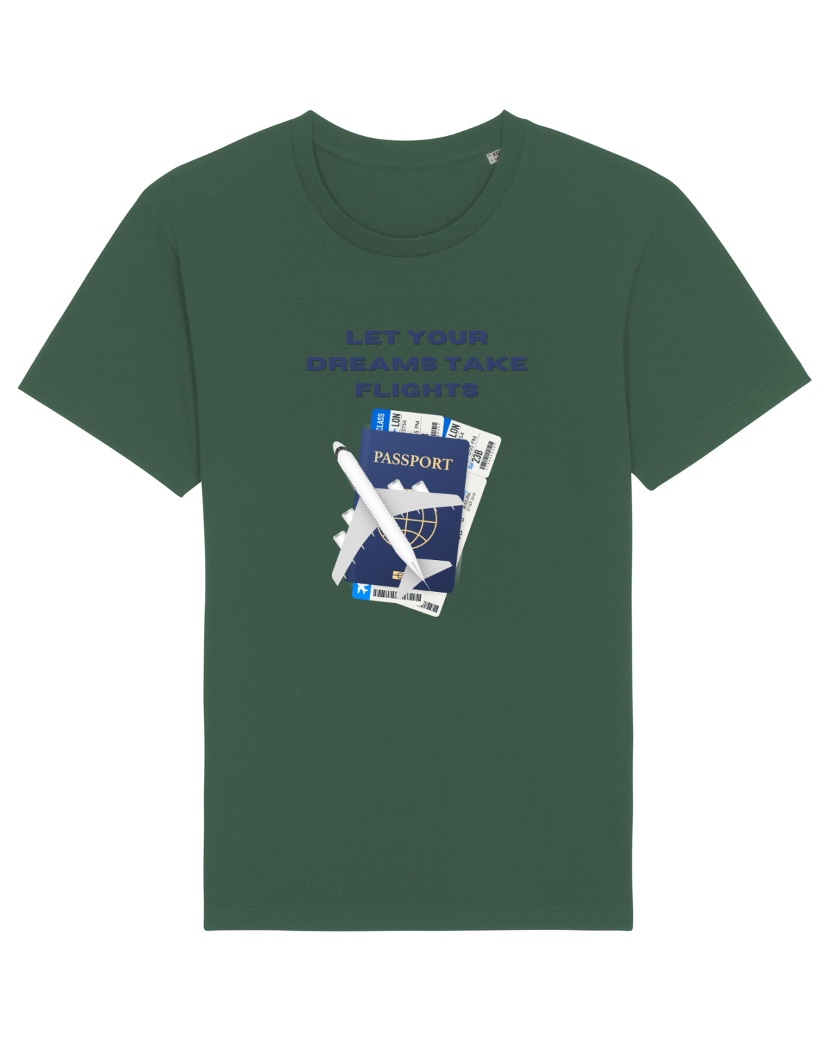 Tricou mânecă scurtă Unisex Rocker Bottle Green