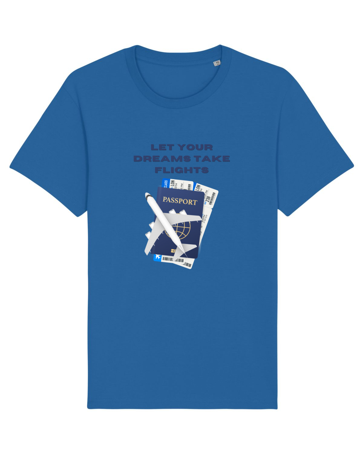 Tricou mânecă scurtă Unisex Rocker Royal Blue