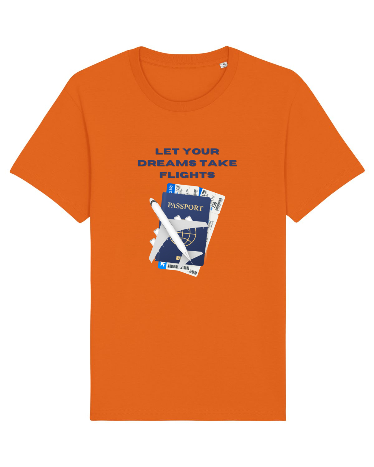Tricou mânecă scurtă Unisex Rocker Bright Orange