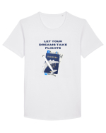 let your dreams take flights Tricou mânecă scurtă guler larg Bărbat Skater