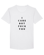 i care but fuck you Tricou mânecă scurtă guler larg Bărbat Skater