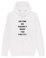 HATING ME DOESN T MAKE YOU PRETTY Hanorac cu fermoar Unisex Connector