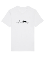 Cat pulse Tricou mânecă scurtă Unisex Rocker
