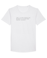 sure i ll go for a run with you but only if it is to get wine Tricou mânecă scurtă guler larg Bărbat Skater