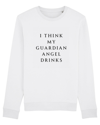 I THINK MY GUARDIAN ANGEL DRINKS White