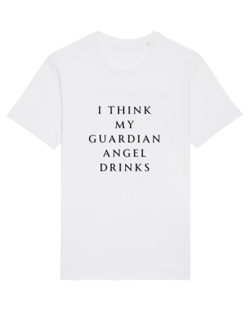 I THINK MY GUARDIAN ANGEL DRINKS White