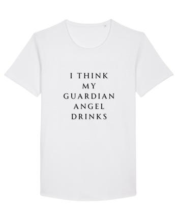 I THINK MY GUARDIAN ANGEL DRINKS White