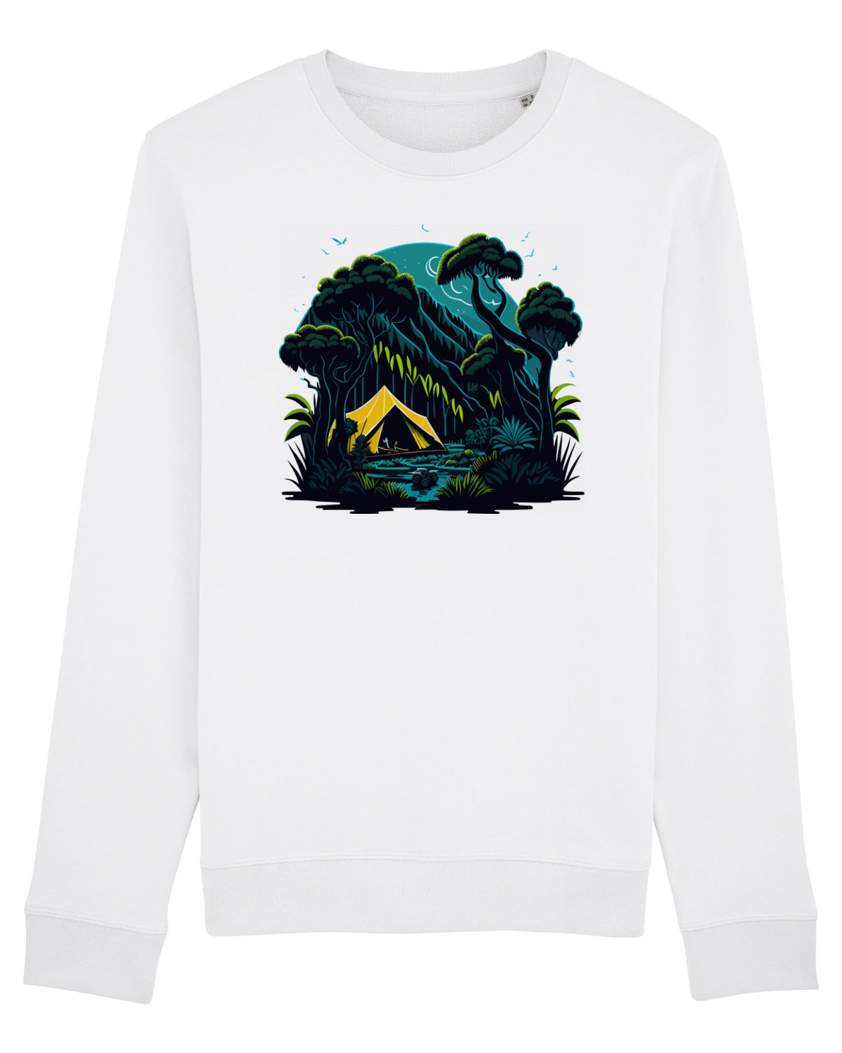 Bluză mânecă lungă Unisex Rise White