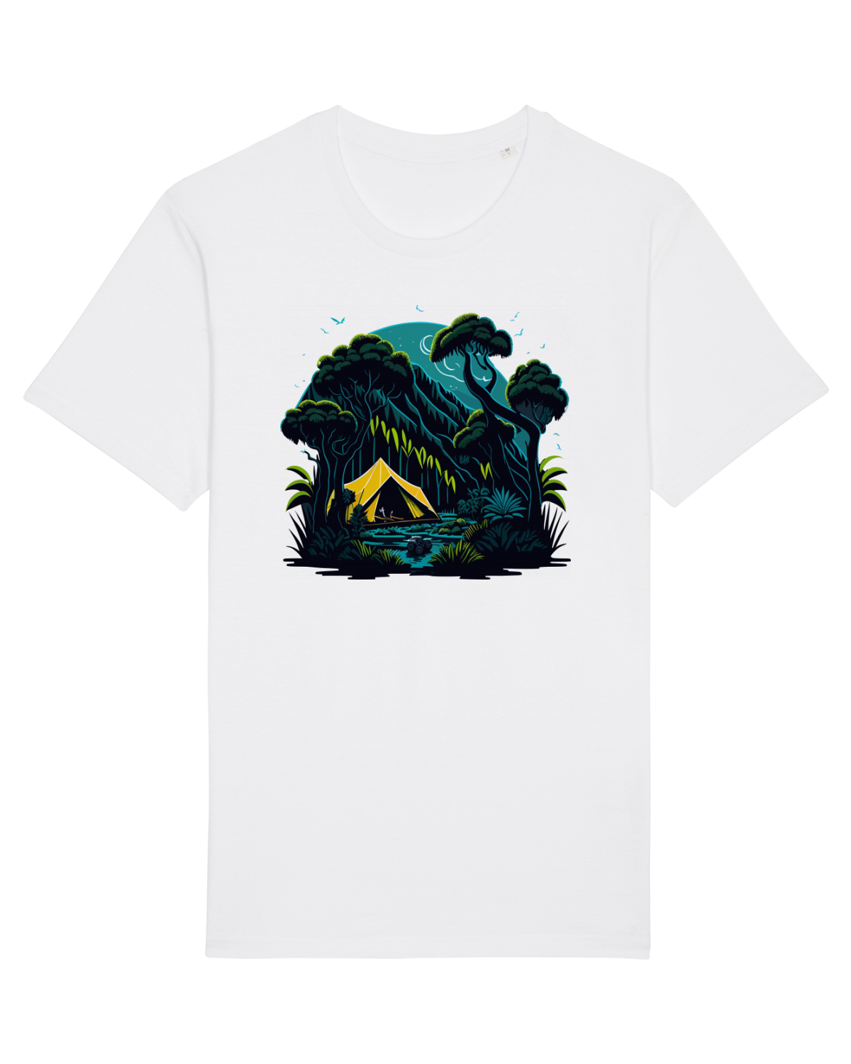 Tricou mânecă scurtă Unisex Rocker White