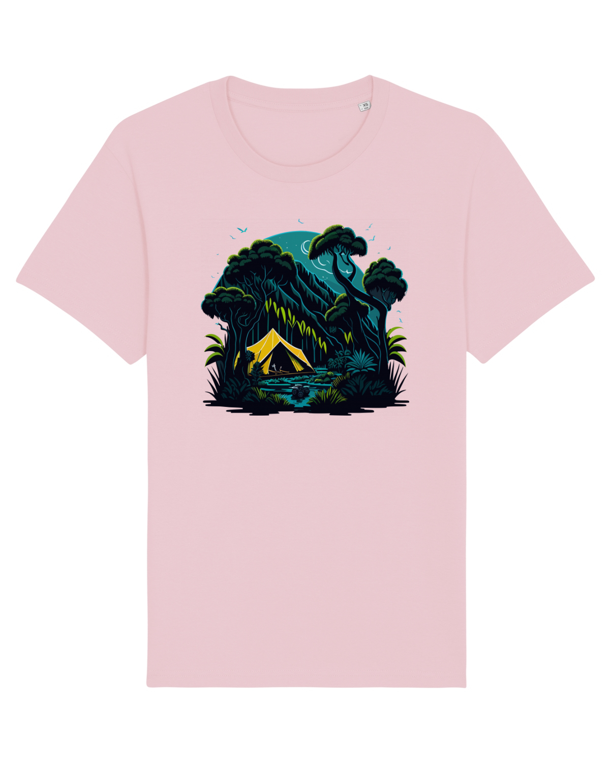Tricou mânecă scurtă Unisex Rocker Cotton Pink