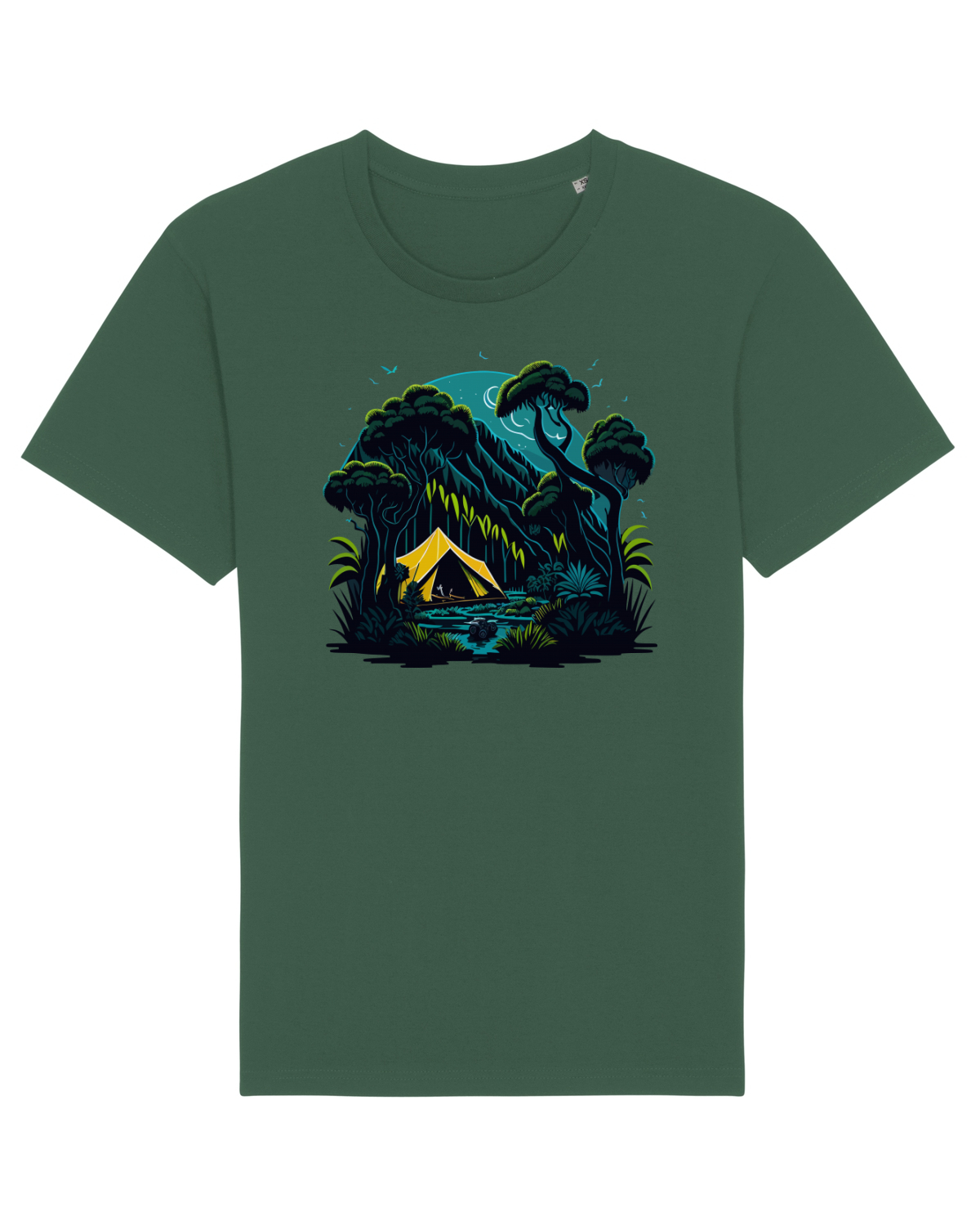 Tricou mânecă scurtă Unisex Rocker Bottle Green