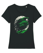 Pasare de noapte Tricou mânecă scurtă guler larg fitted Damă Expresser