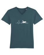 Cat pulse Tricou mânecă scurtă guler V Bărbat Presenter