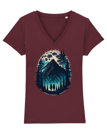 Full moon forest adventure Burgundy