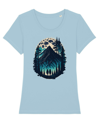 Full moon forest adventure Sky Blue