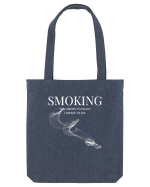 SMOKING you smoke to enjoy i smoke to die Sacoșă textilă