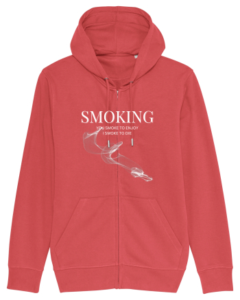 SMOKING you smoke to enjoy i smoke to die Carmine Red