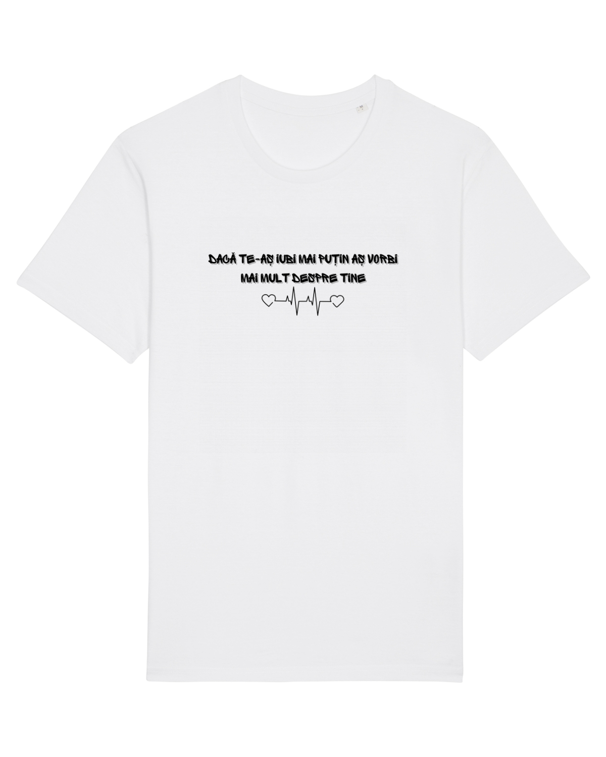 Tricou mânecă scurtă Unisex Rocker White