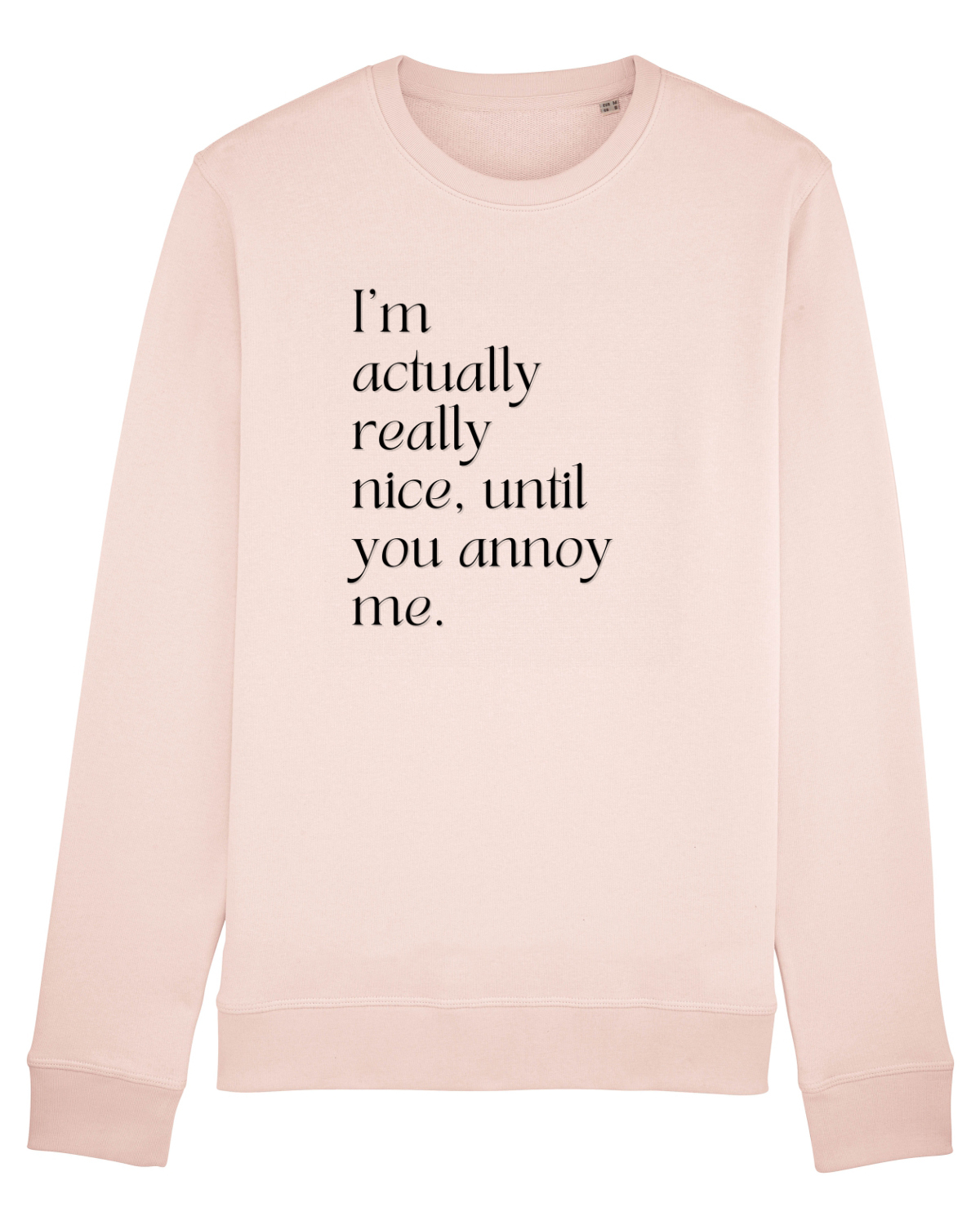 Bluză mânecă lungă Unisex Rise Candy Pink