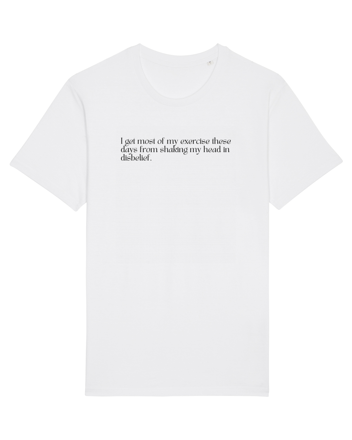Tricou mânecă scurtă Unisex Rocker White