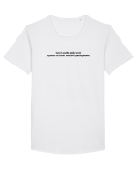 lazy is such a ugly word i prefer the term selective participation Tricou mânecă scurtă guler larg Bărbat Skater